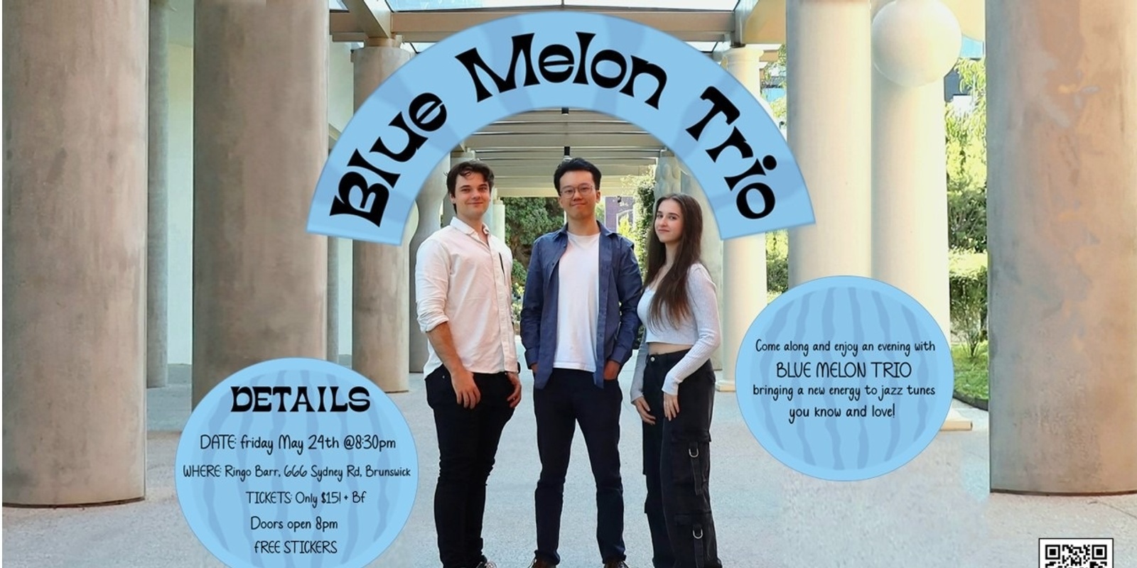 Banner image for Blue Melon Trio @ Ringo Barr