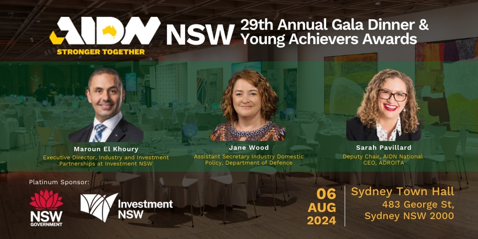 Banner image for AIDN NSW 29th Annual Gala Dinner and Young Achievers Awards