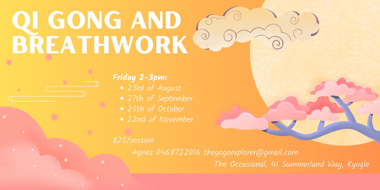 Banner image for Qi Gong and Breathwork in Kyogle!