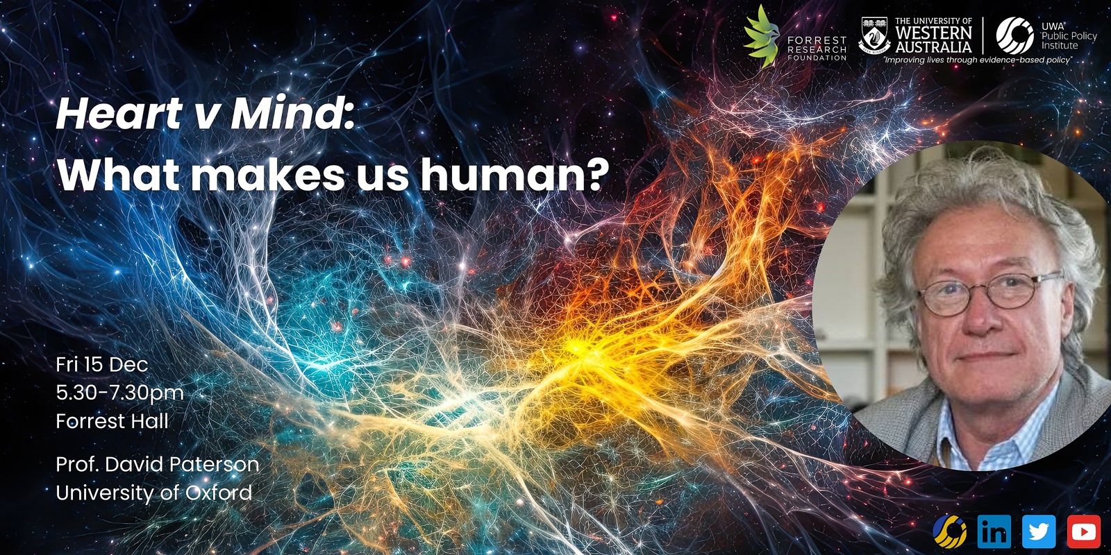 Banner image for Heart v Mind: What makes us human?