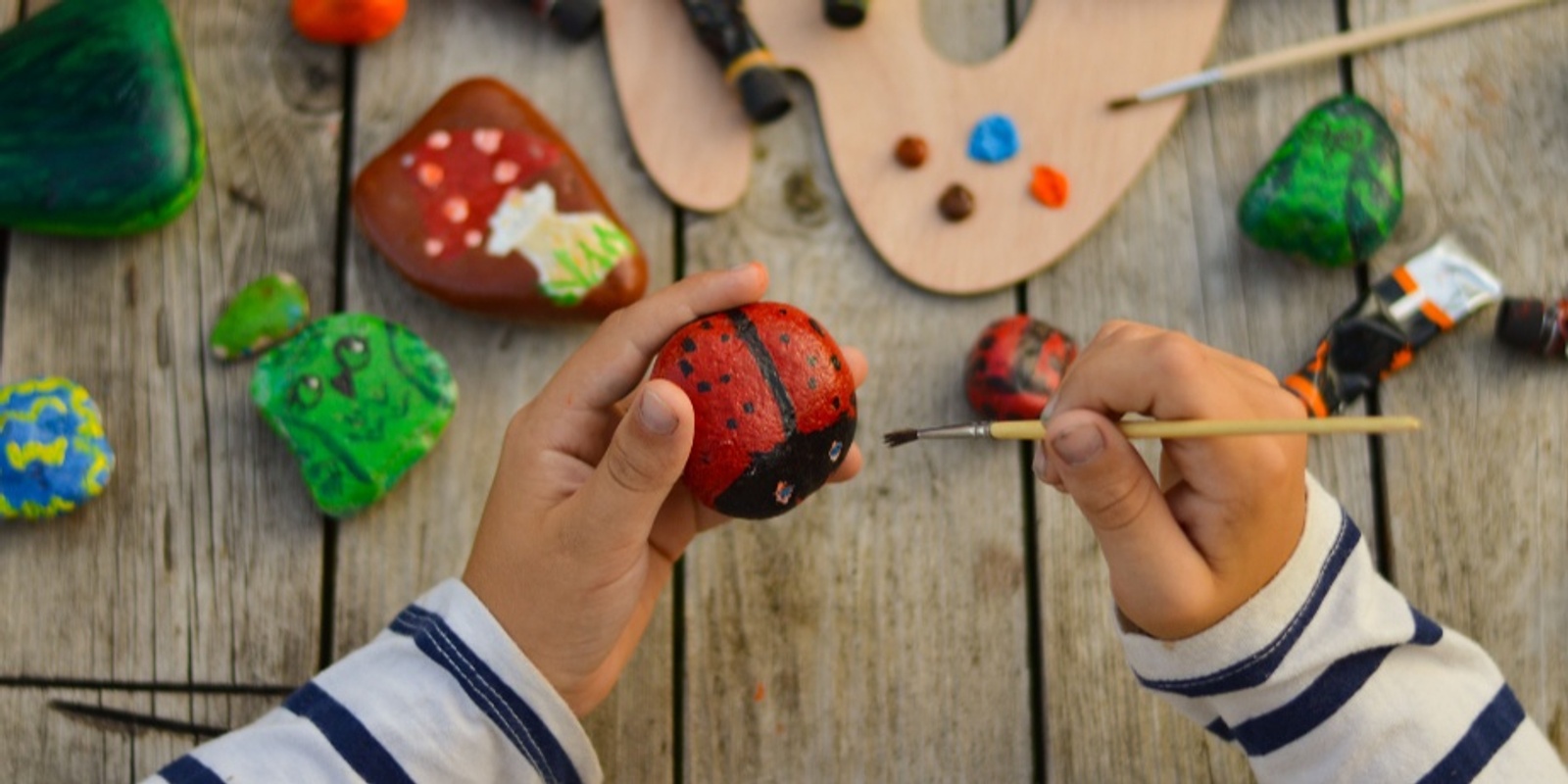 Banner image for Ladybug Rock Painting