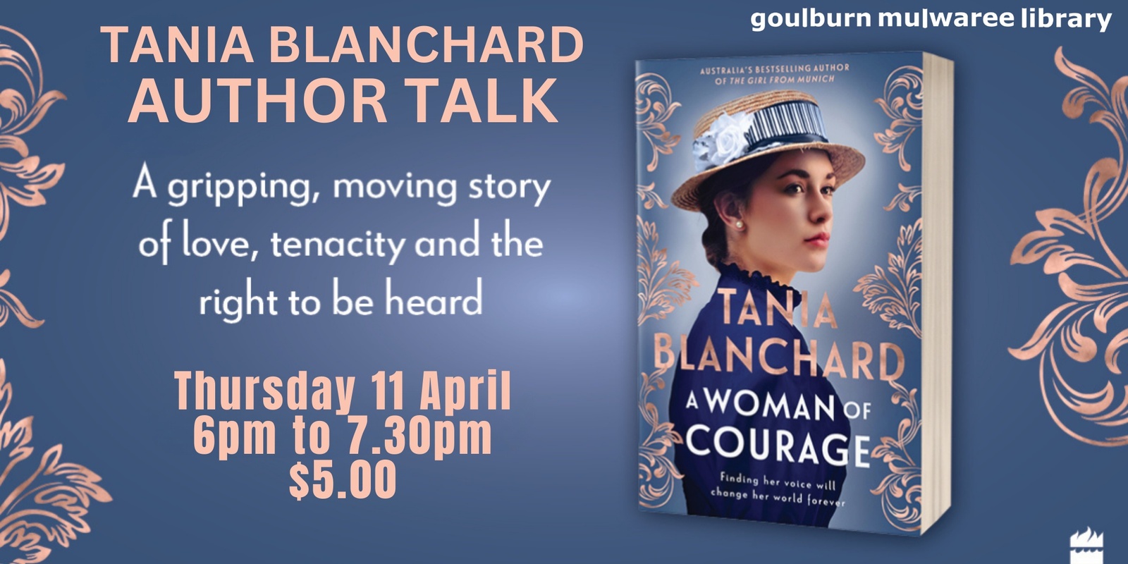 Banner image for Author Talk - Tania Blanchard