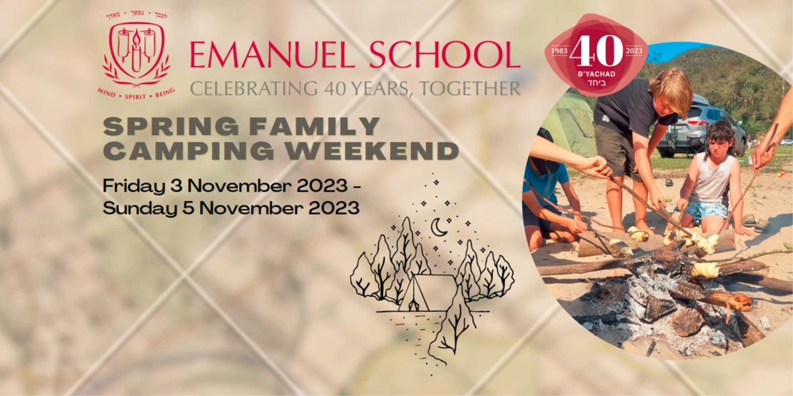 Banner image for  Emanuel School P&F Spring Family Camping  2023