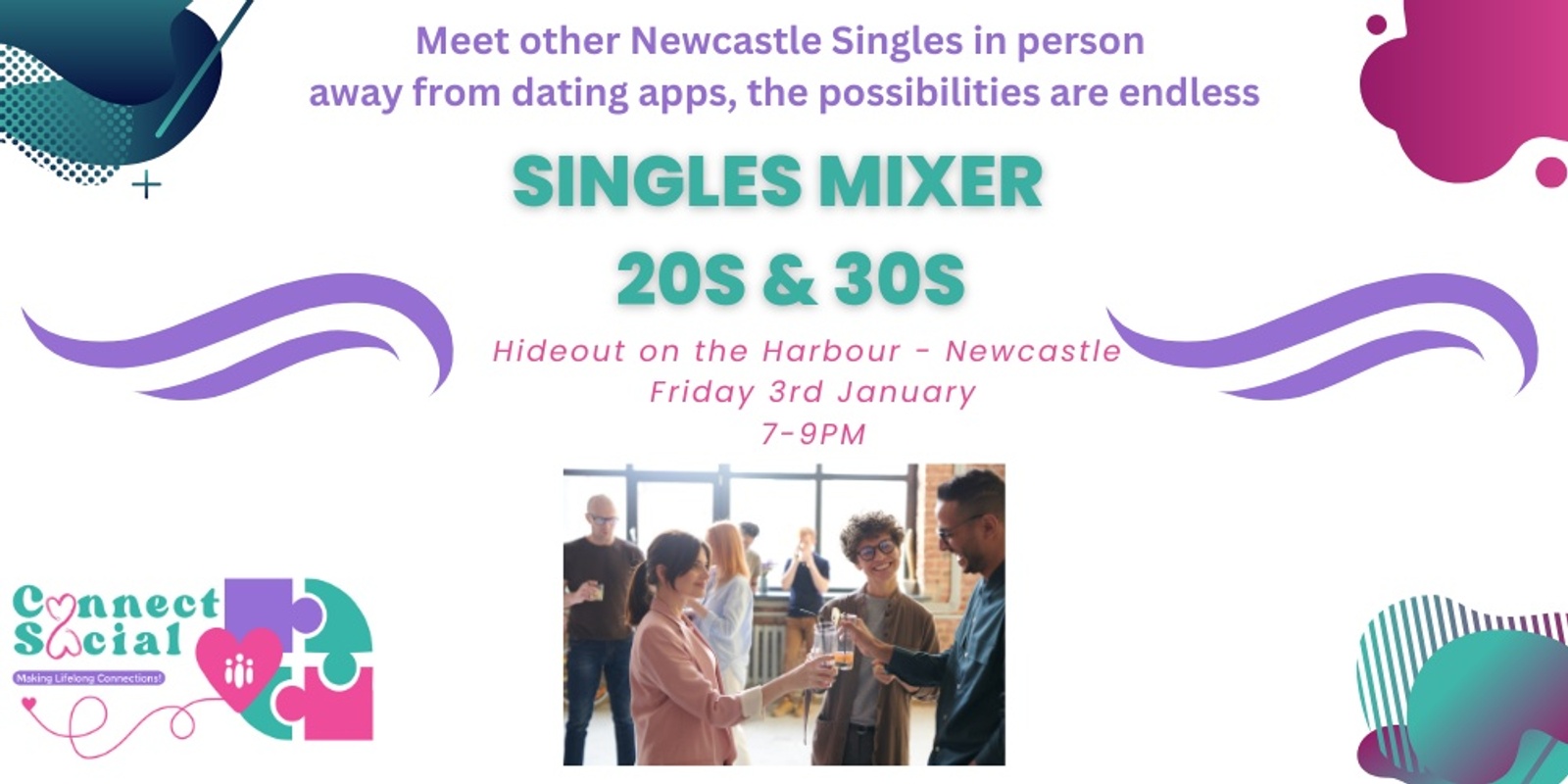 Banner image for Newcastle Single Mixer Night 40s & 50s