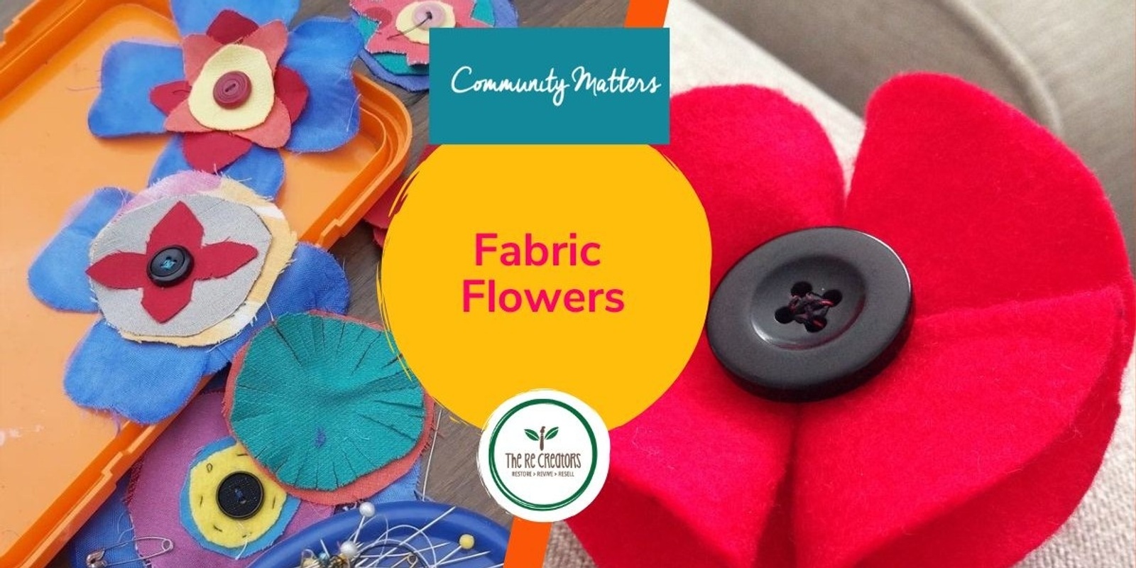 Banner image for Fabric Flowers for Spring, Glen Innes Library, Tuesday 1 October, 2pm - 4pm