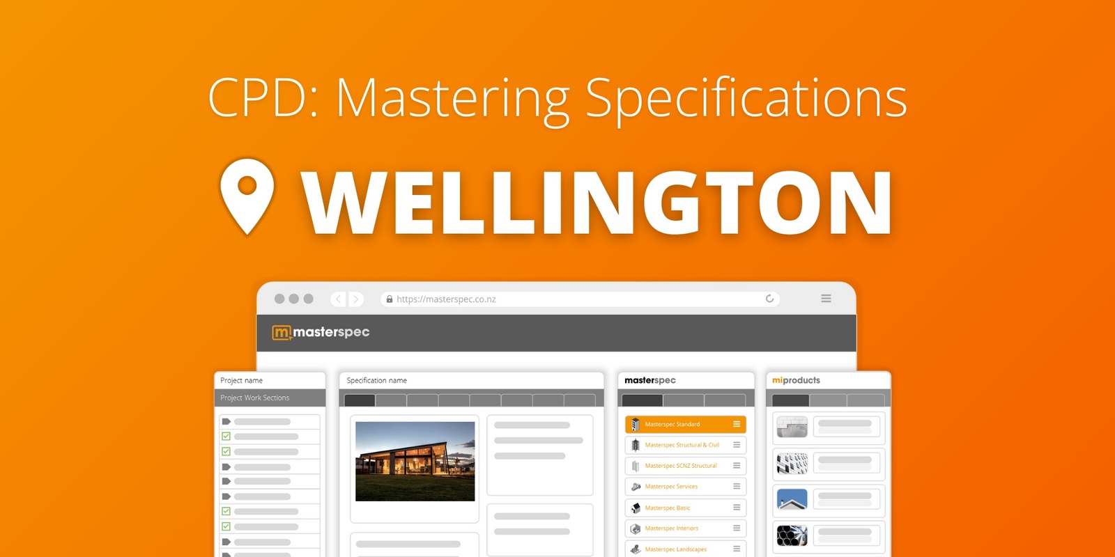 Banner image for CPD: Mastering Masterspec Specifications WELLINGTON | ⭐ 20 CPD Points