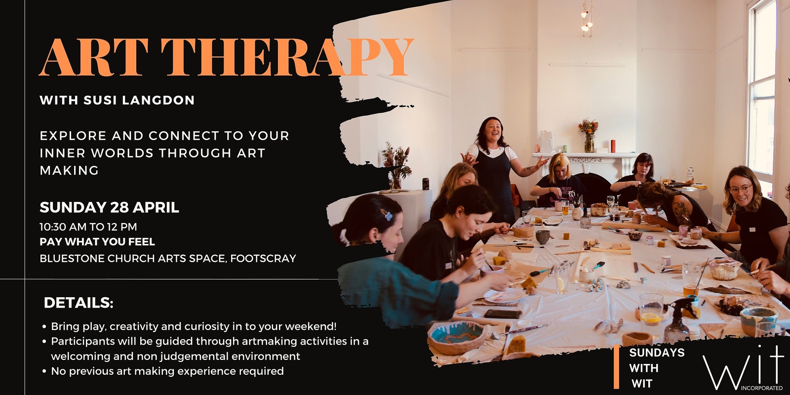 Banner image for Sundays with Wit - Art Therapy