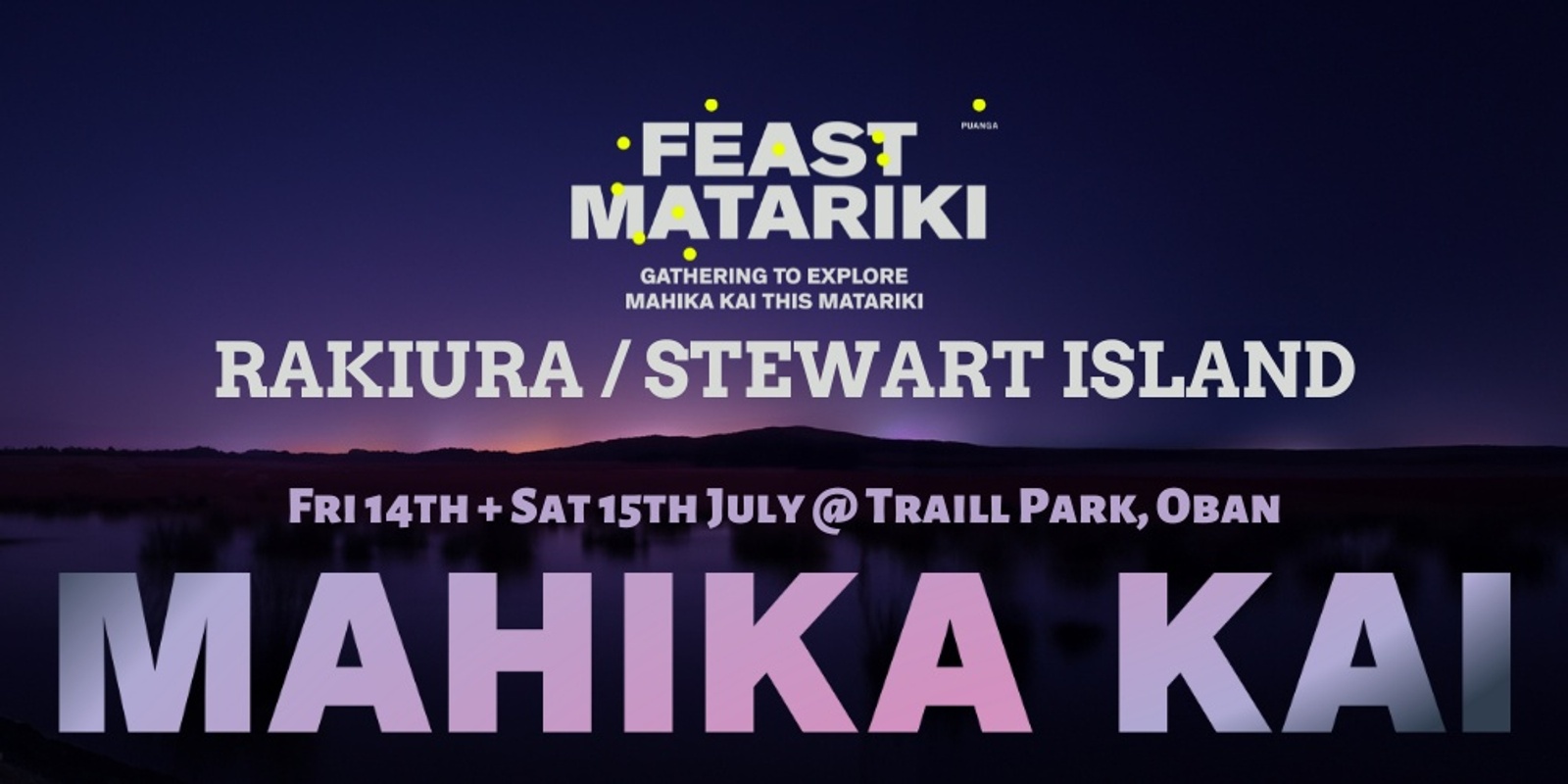 Banner image for Feast Matariki Mahika Kai workshops ki Rakiura