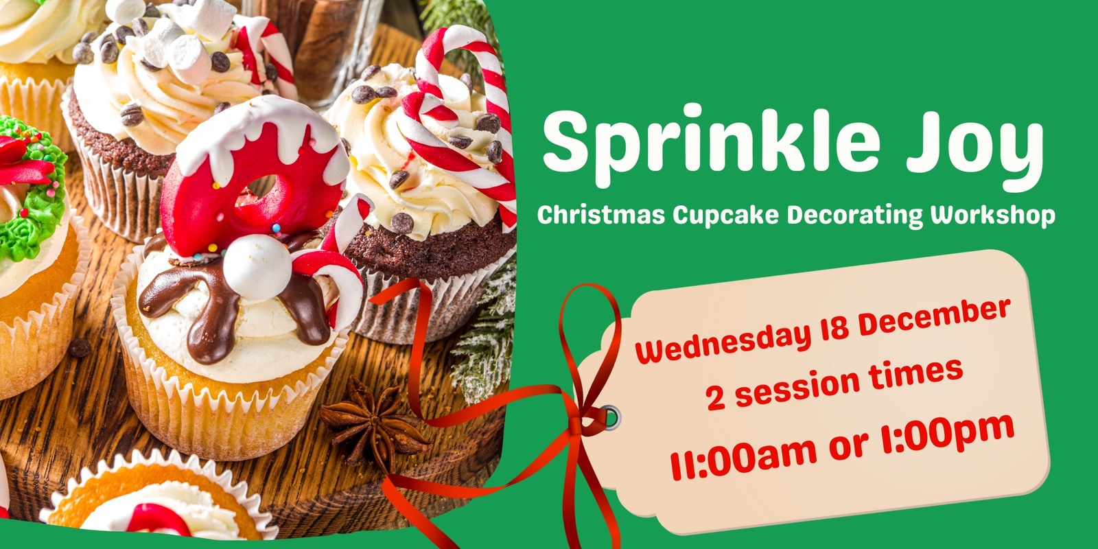 Banner image for Christmas Cupcake Workshop