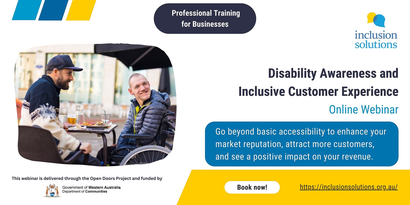 Banner image for Disability Awareness & Inclusive Customer Experience Webinar