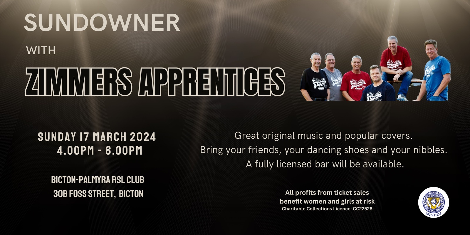 Banner image for Sundowner with Zimmers Apprentices