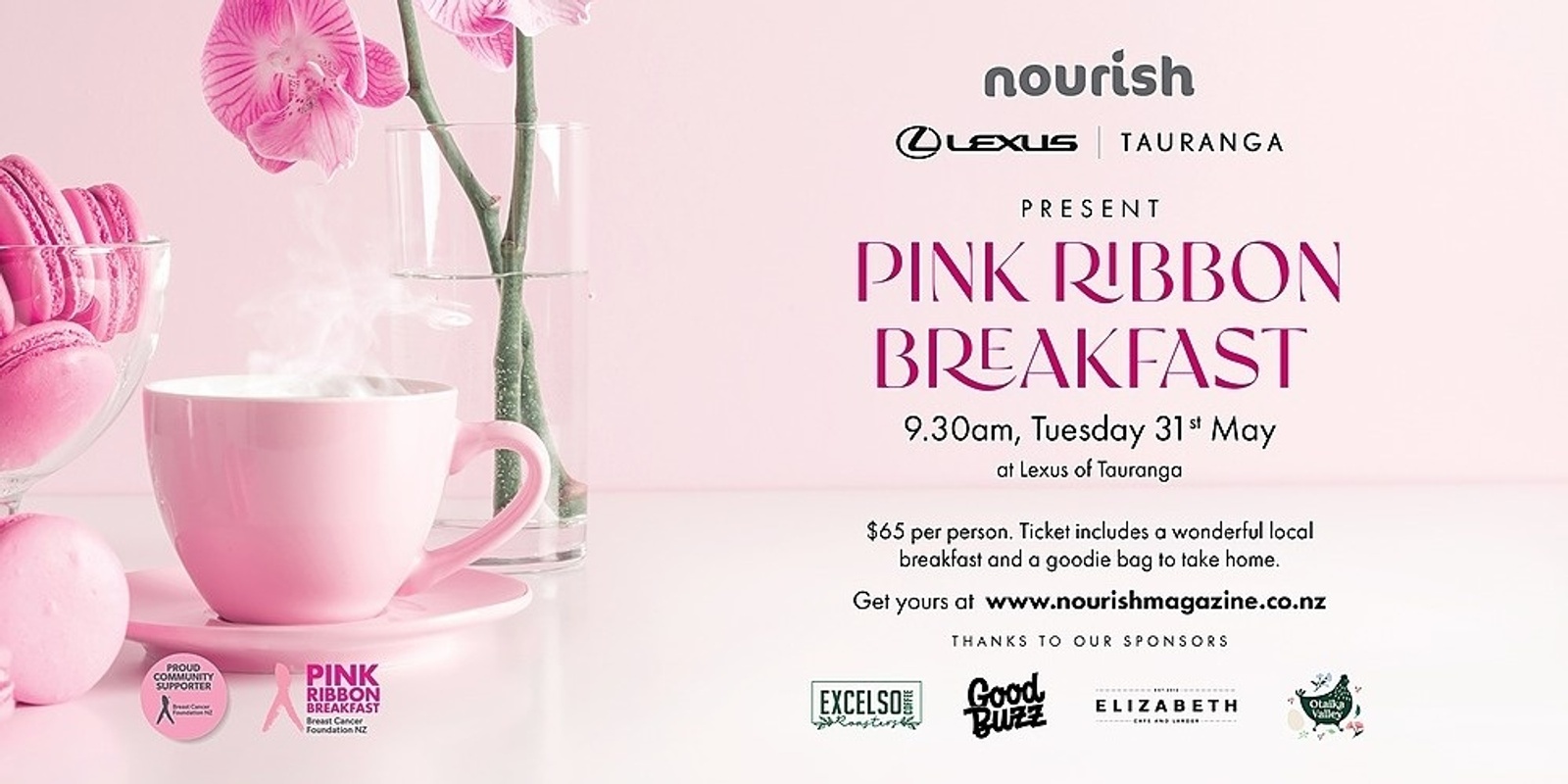 Nourish  Breast Cancer Breakfast - Tauranga