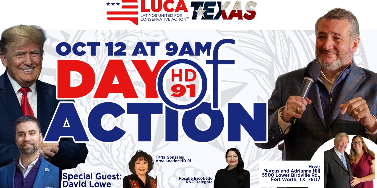 Banner image for DAY OF ACTION Trump/CRUZ/HD 91