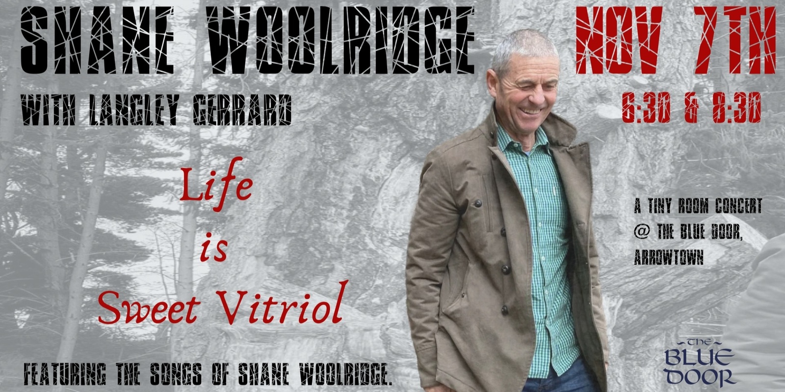 Banner image for Life Is Sweet Vitriol - Shane Woolridge - Tiny Room Concert