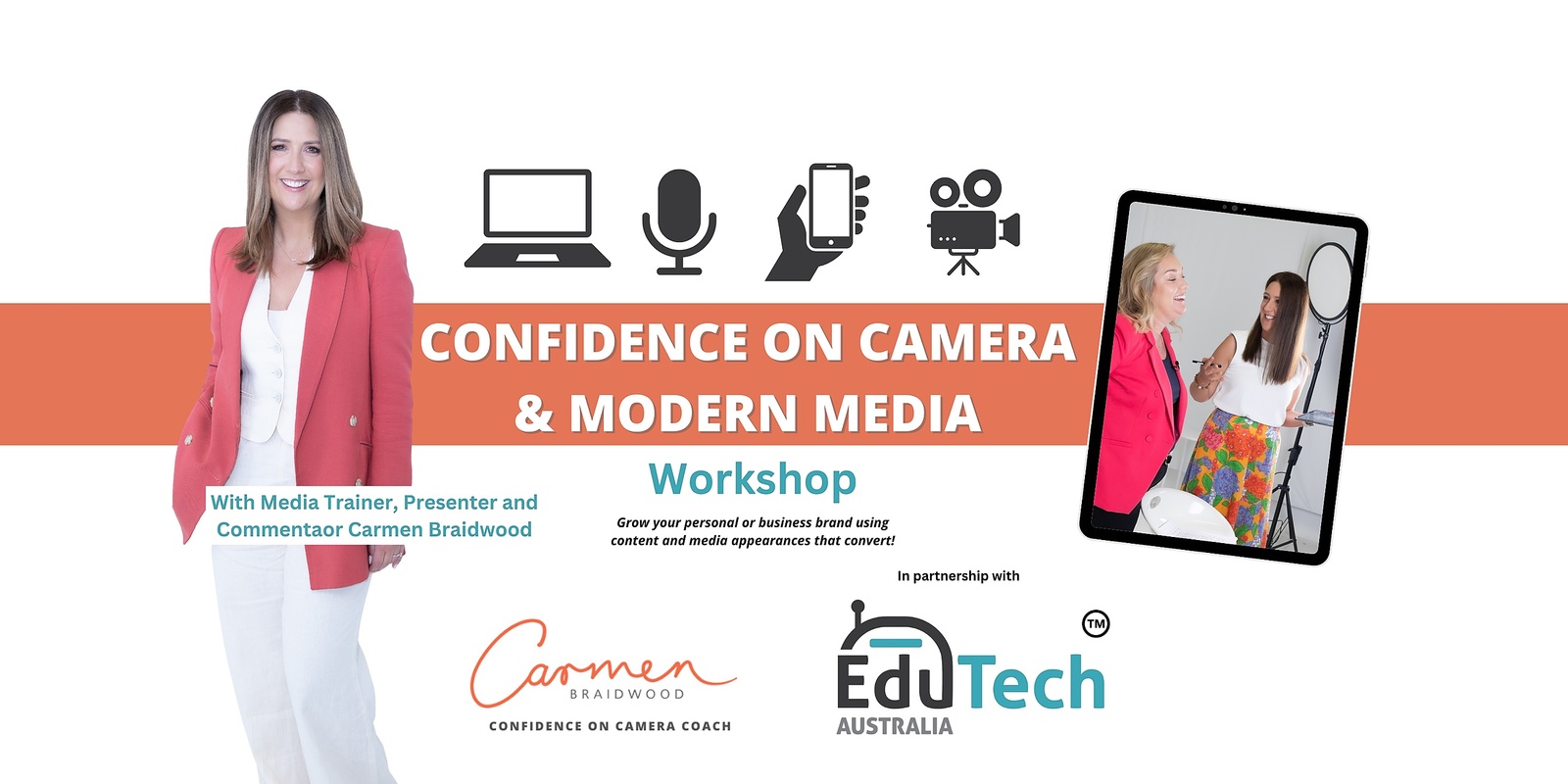 Banner image for Confidence on Camera & Modern Media: Sydney 