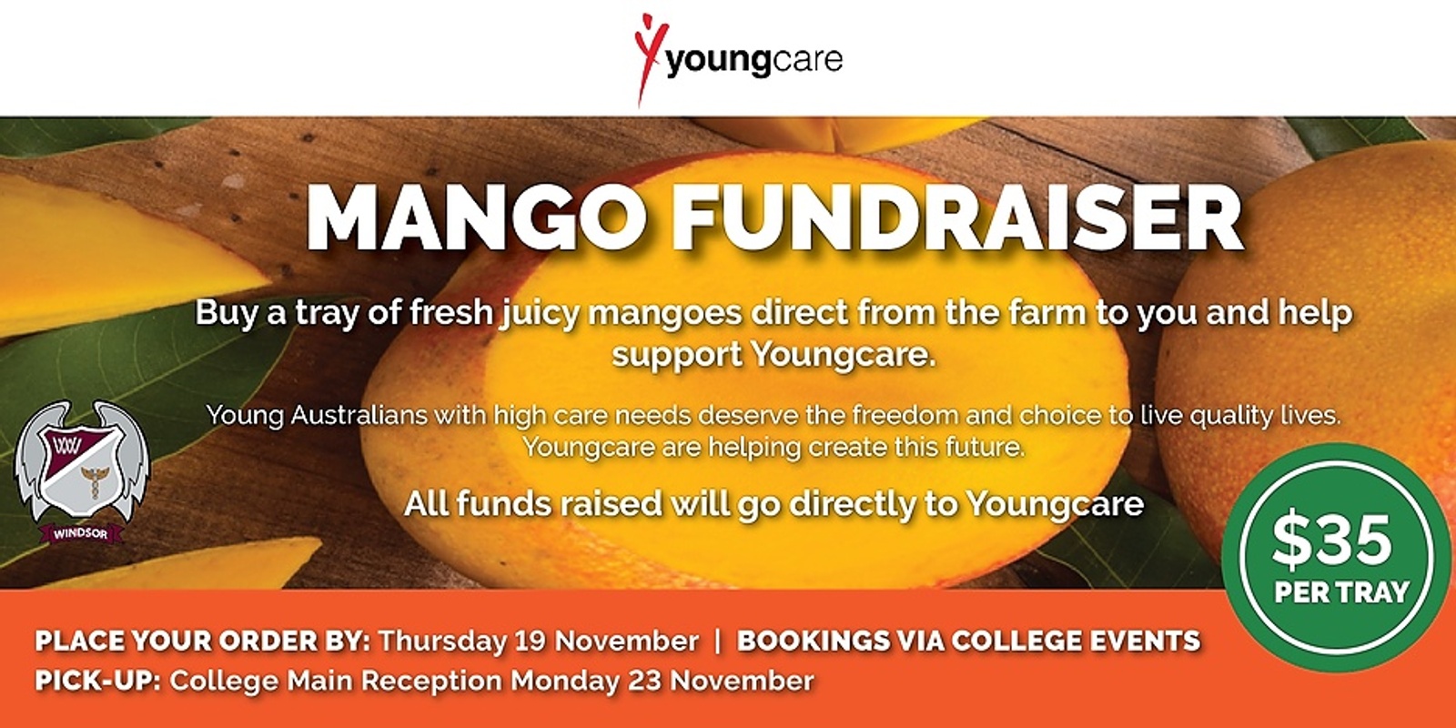 Banner image for Windsor House Mango Fundraiser for Youngcare