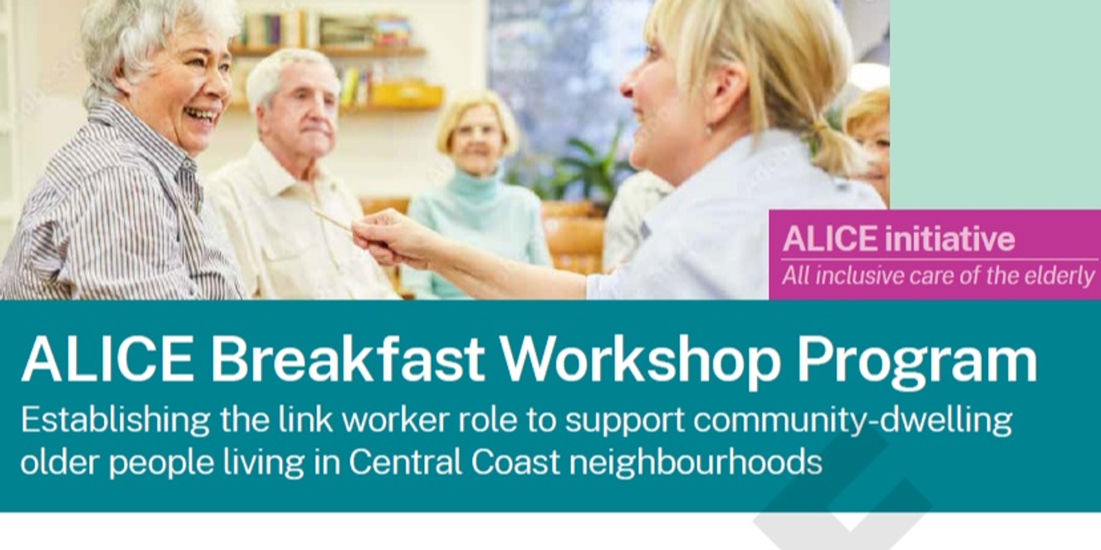 Banner image for ALICE Breakfast Workshop 1: Understanding the Link Worker Role