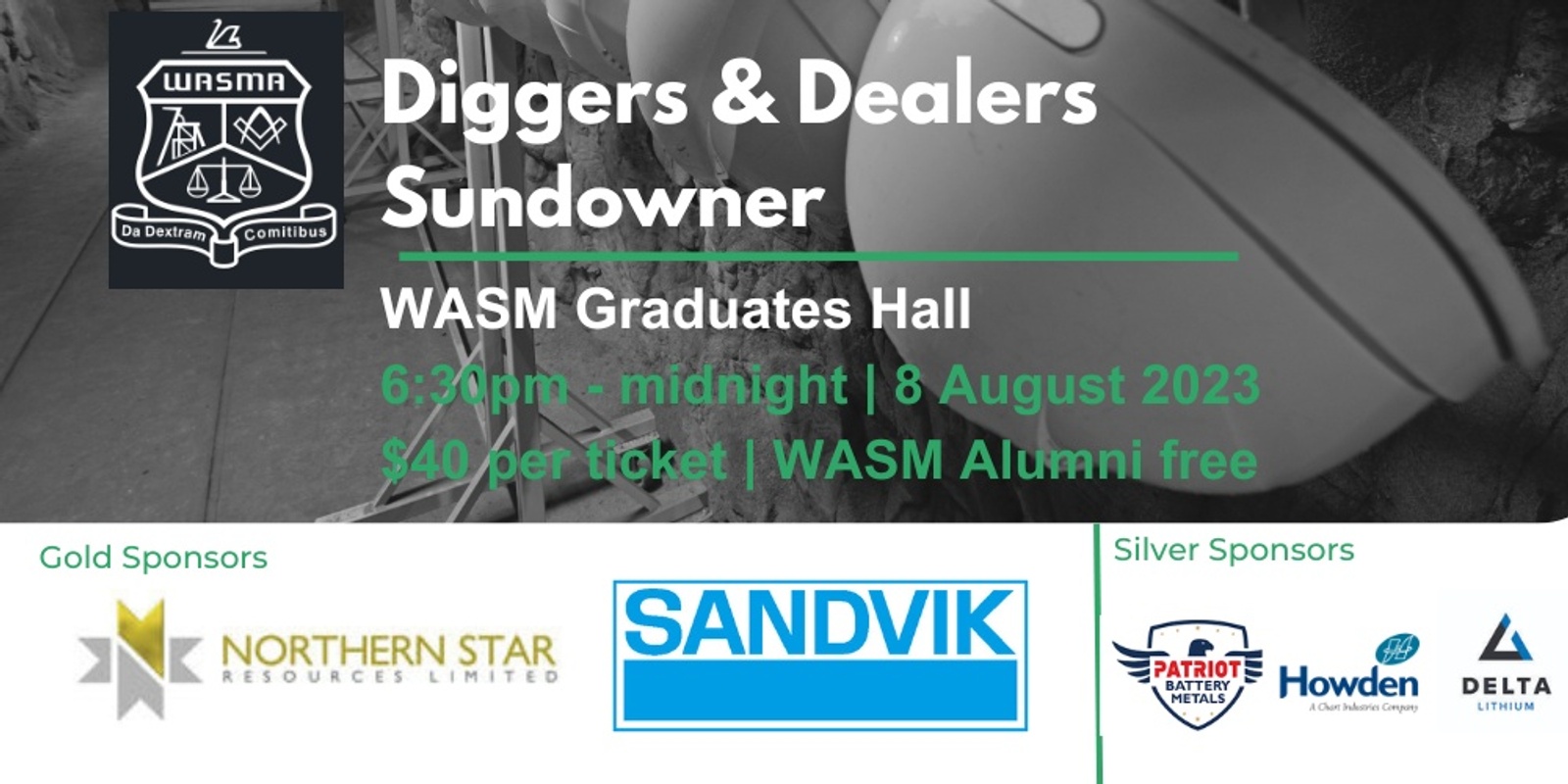 WASMA Diggers & Dealers Sundowner Humanitix