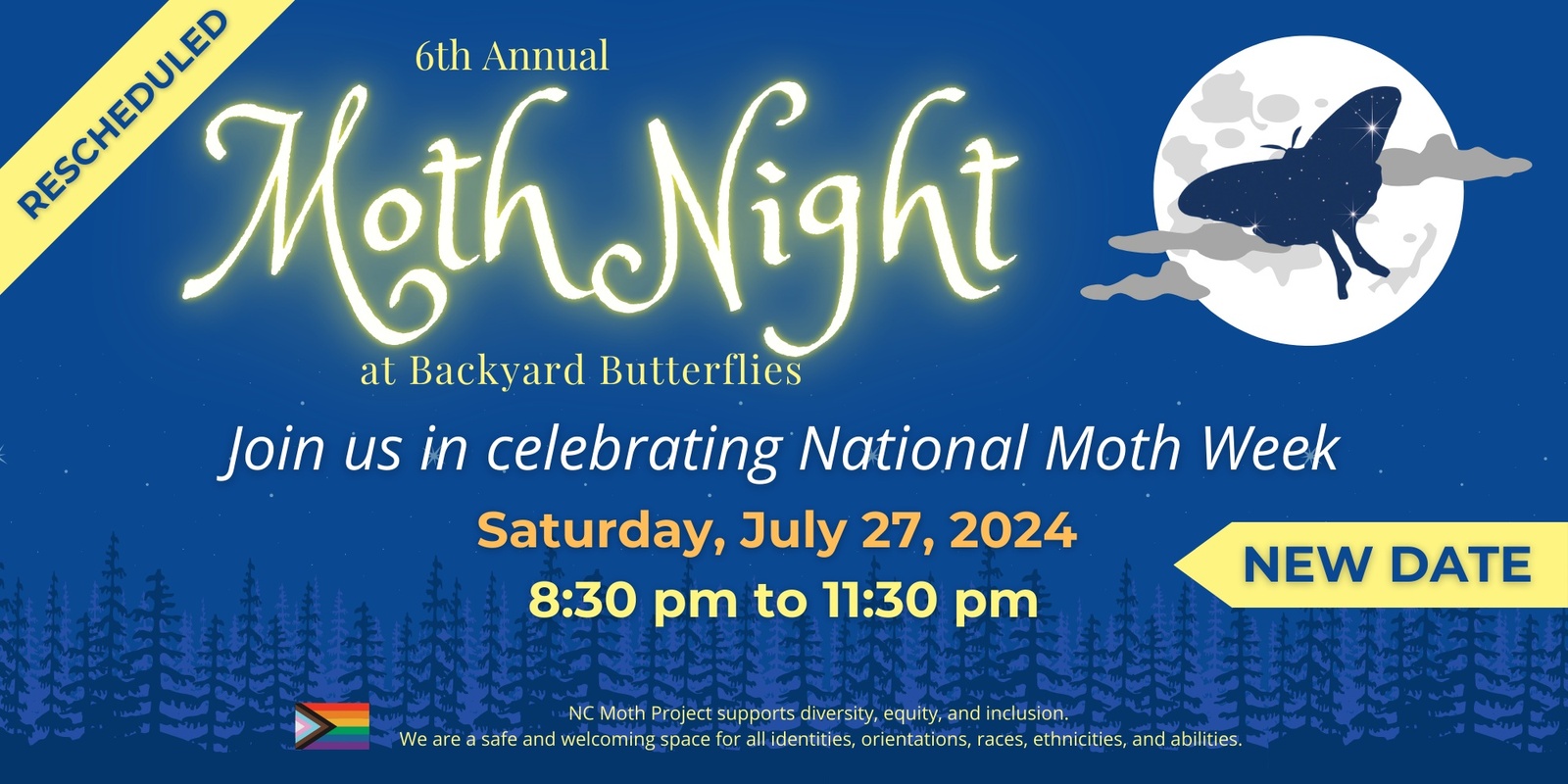 Banner image for 6th Annual Moth Night at Backyard Butterflies