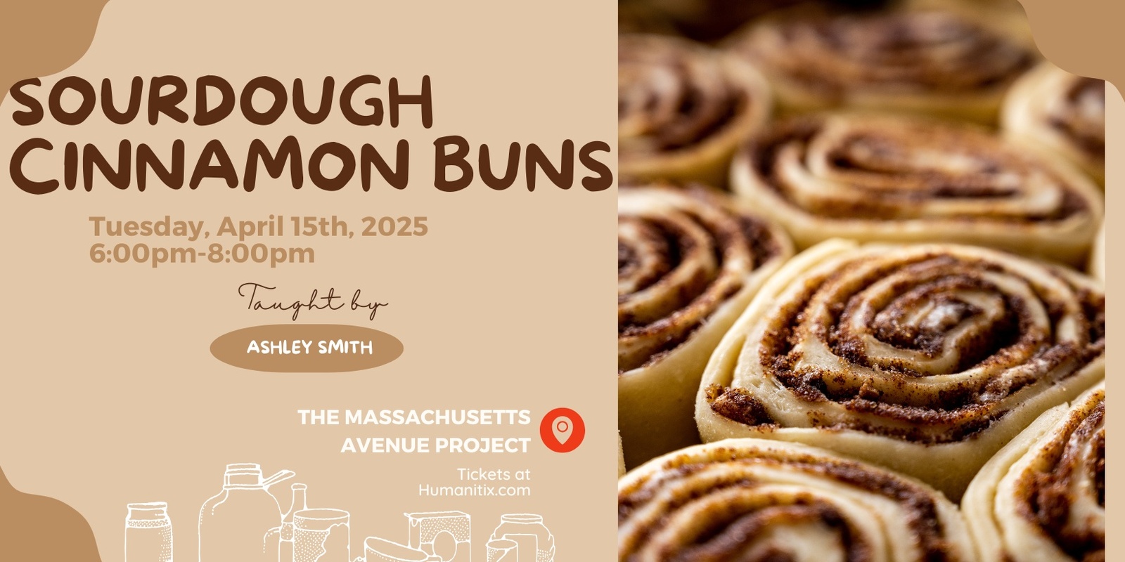 Banner image for Sourdough Cinnamon Buns Cooking Class