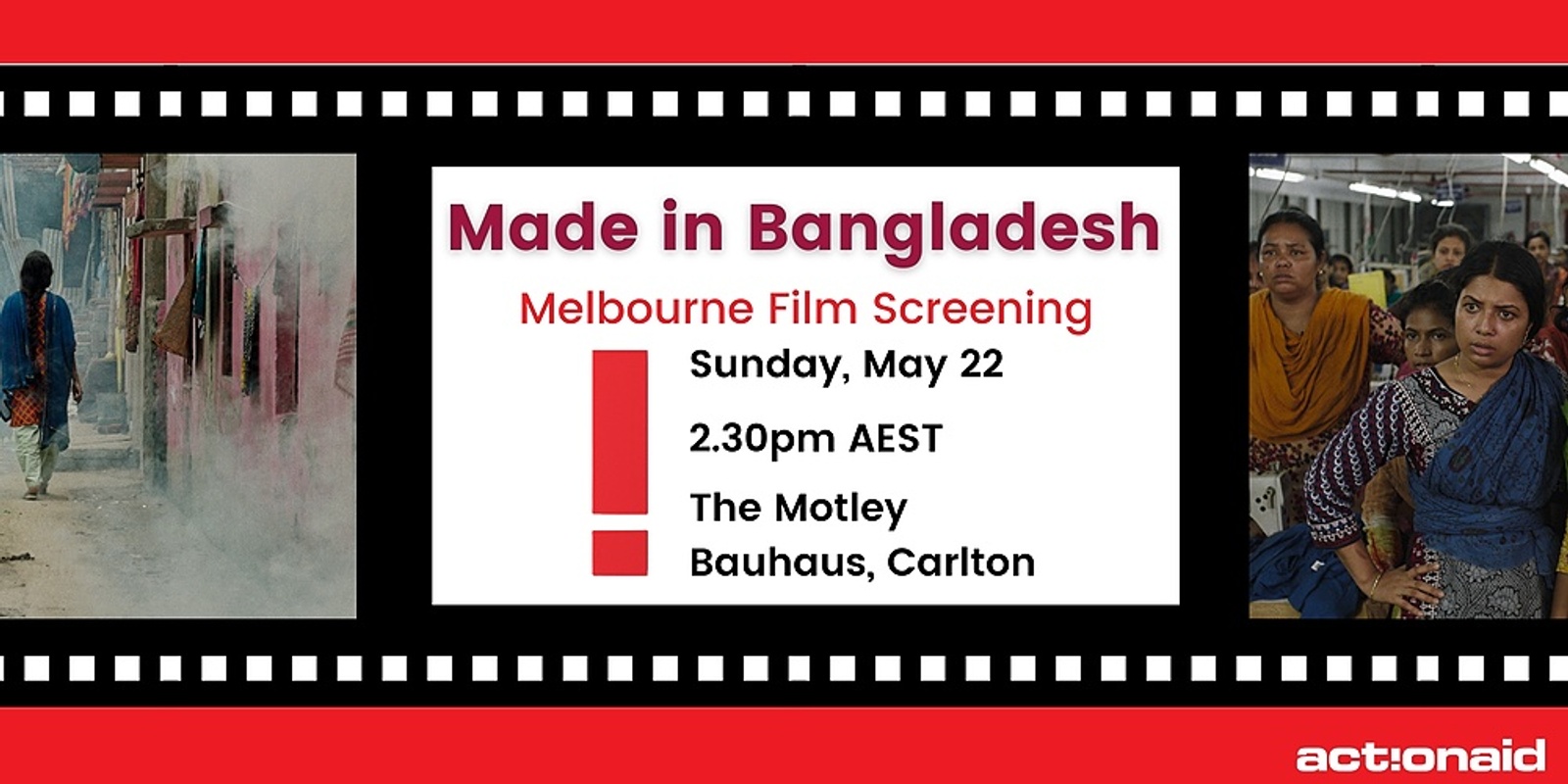Banner image for Made in Bangladesh (ActionAid Melbourne)