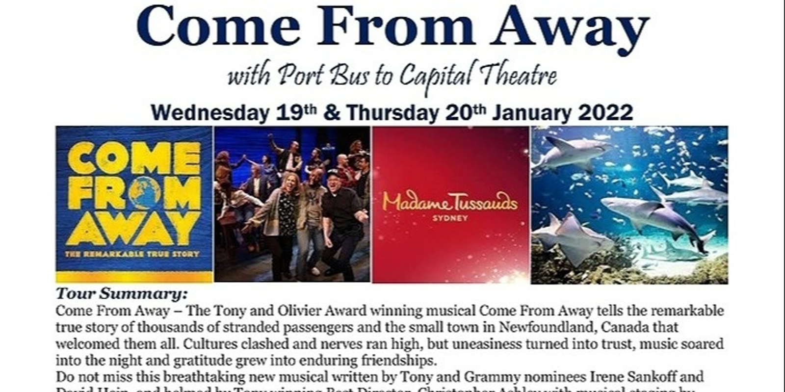 Banner image for Come From Away