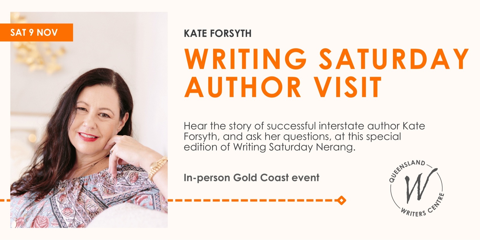 Banner image for Writing Saturday Author Visit: Kate Forsyth