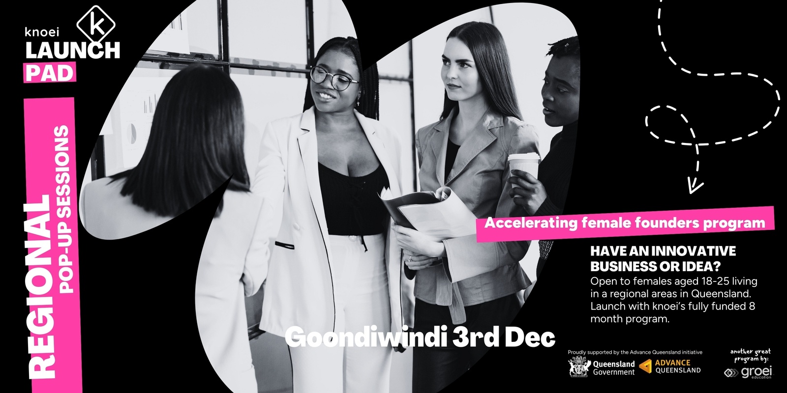 Banner image for Goondiwindi | Pop-Up Session – Knoei Launchpad: Inspiring Female Founders