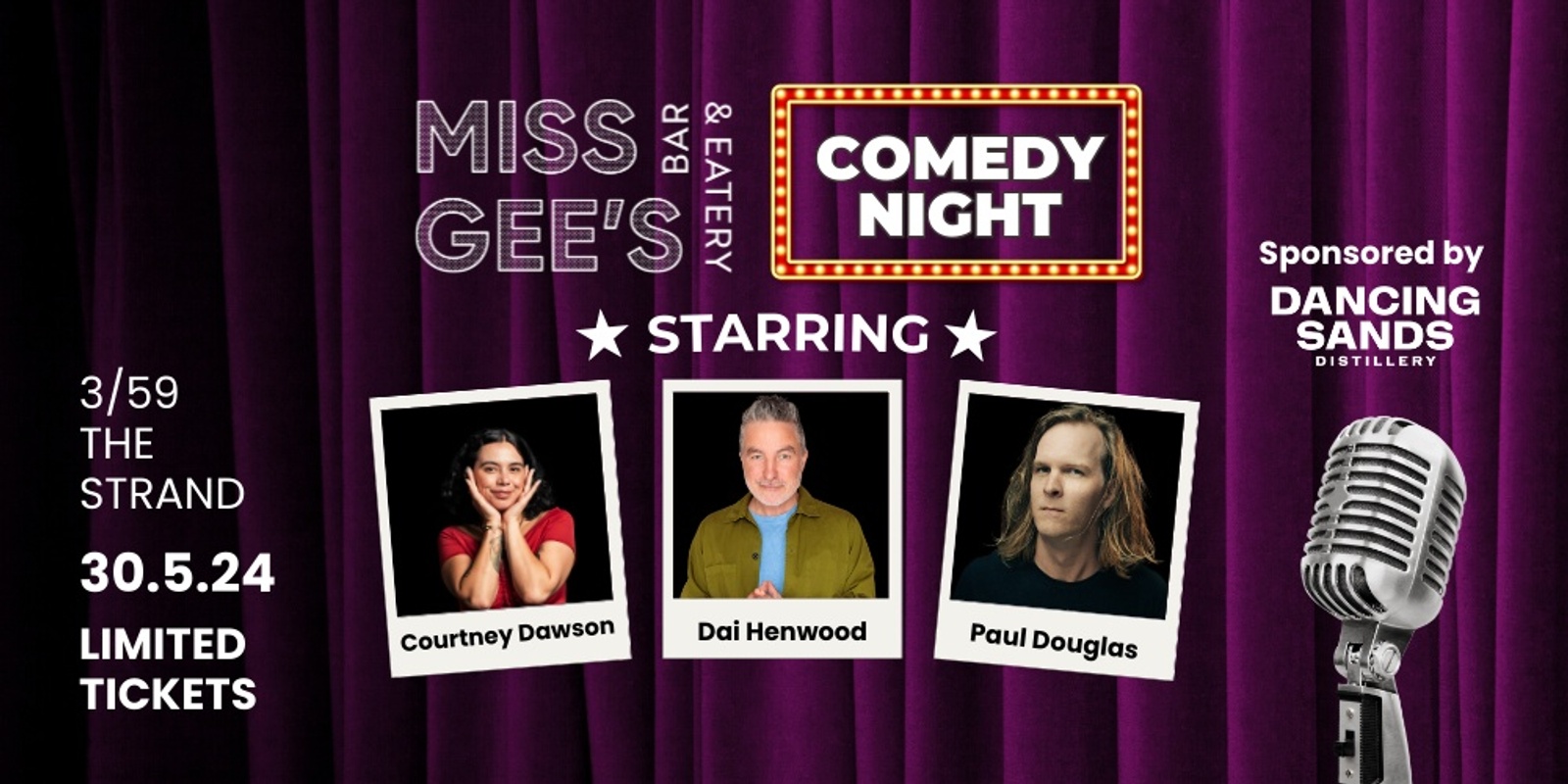 Banner image for Comedy Night at Miss Gee's