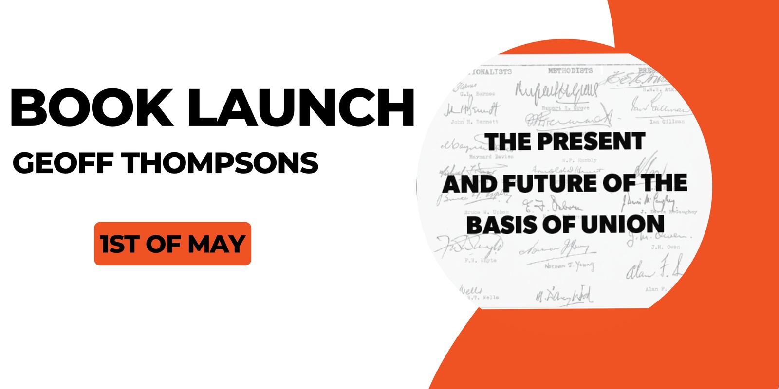 Banner image for The Present and Future of the Basis of Union - Book Launch