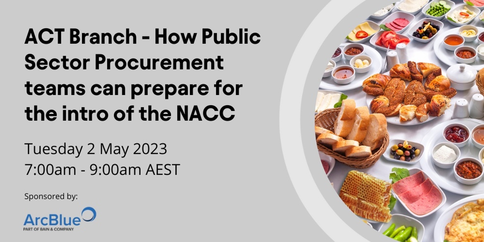 Banner image for ACT Branch - How Public Sector Procurement teams can prepare for the intro of the NACC