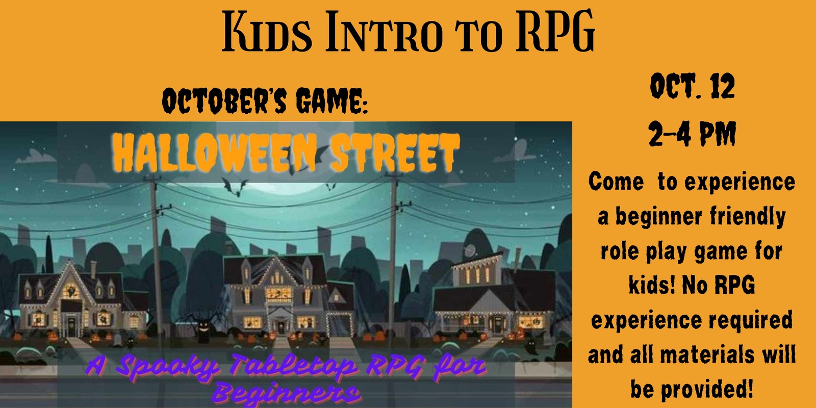 Banner image for Kids Intro to Role Play Game Night