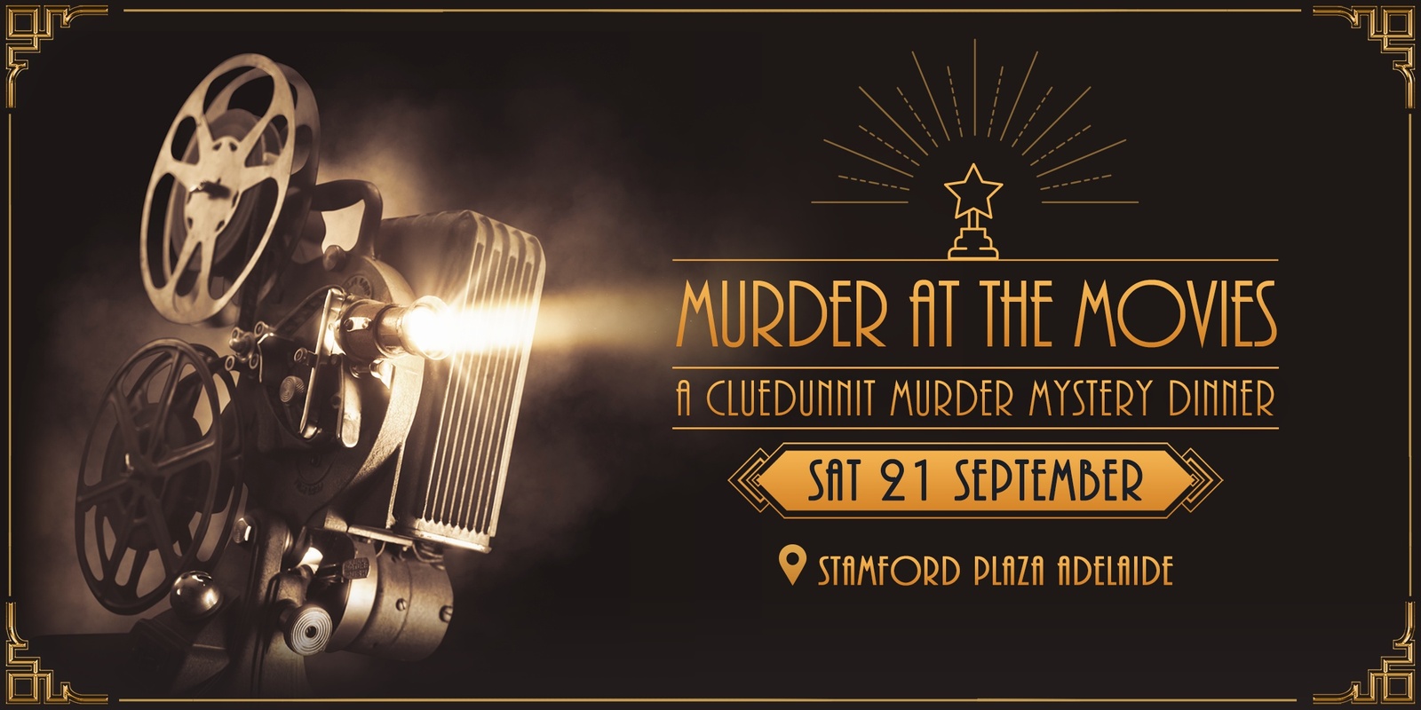 Banner image for Cluedunnit | MURDER AT THE MOVIES - Murder Mystery Dinner - Adelaide