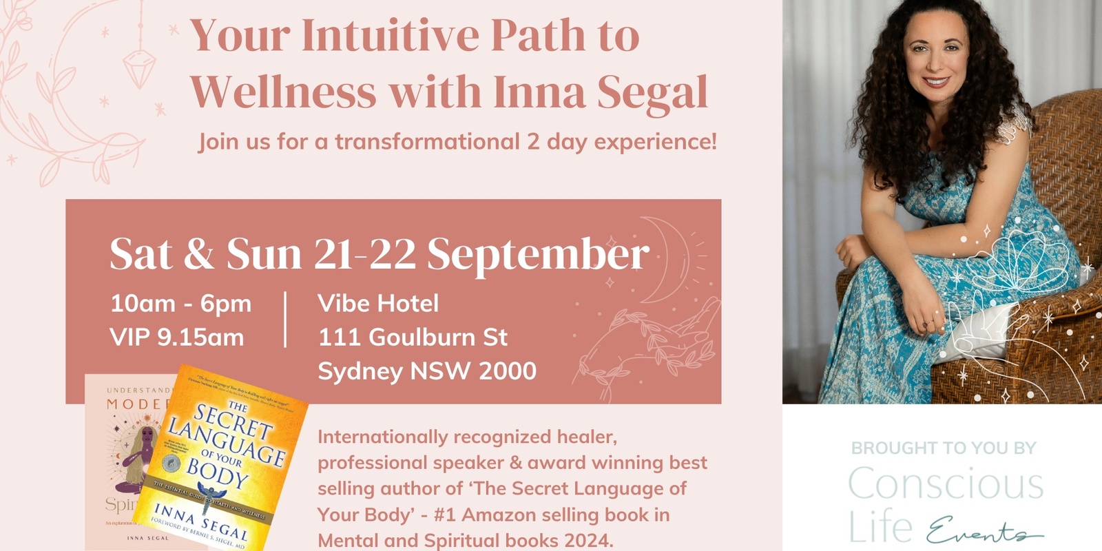 Banner image for Your Intuitive Path to Wellness-With Inna Segal SYDNEY