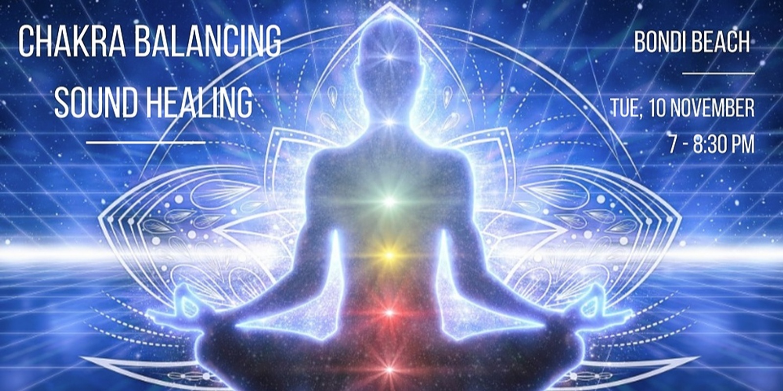 Banner image for Chakra Balancing Sound Healing - Bondi Beach, 10.11.2020