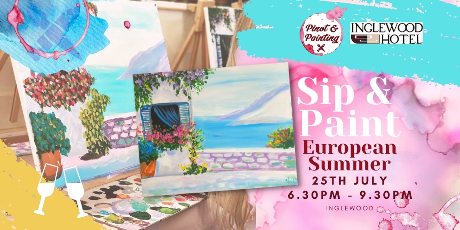 Banner image for European Summer - Sip & Paint @ The Inglewood Hotel