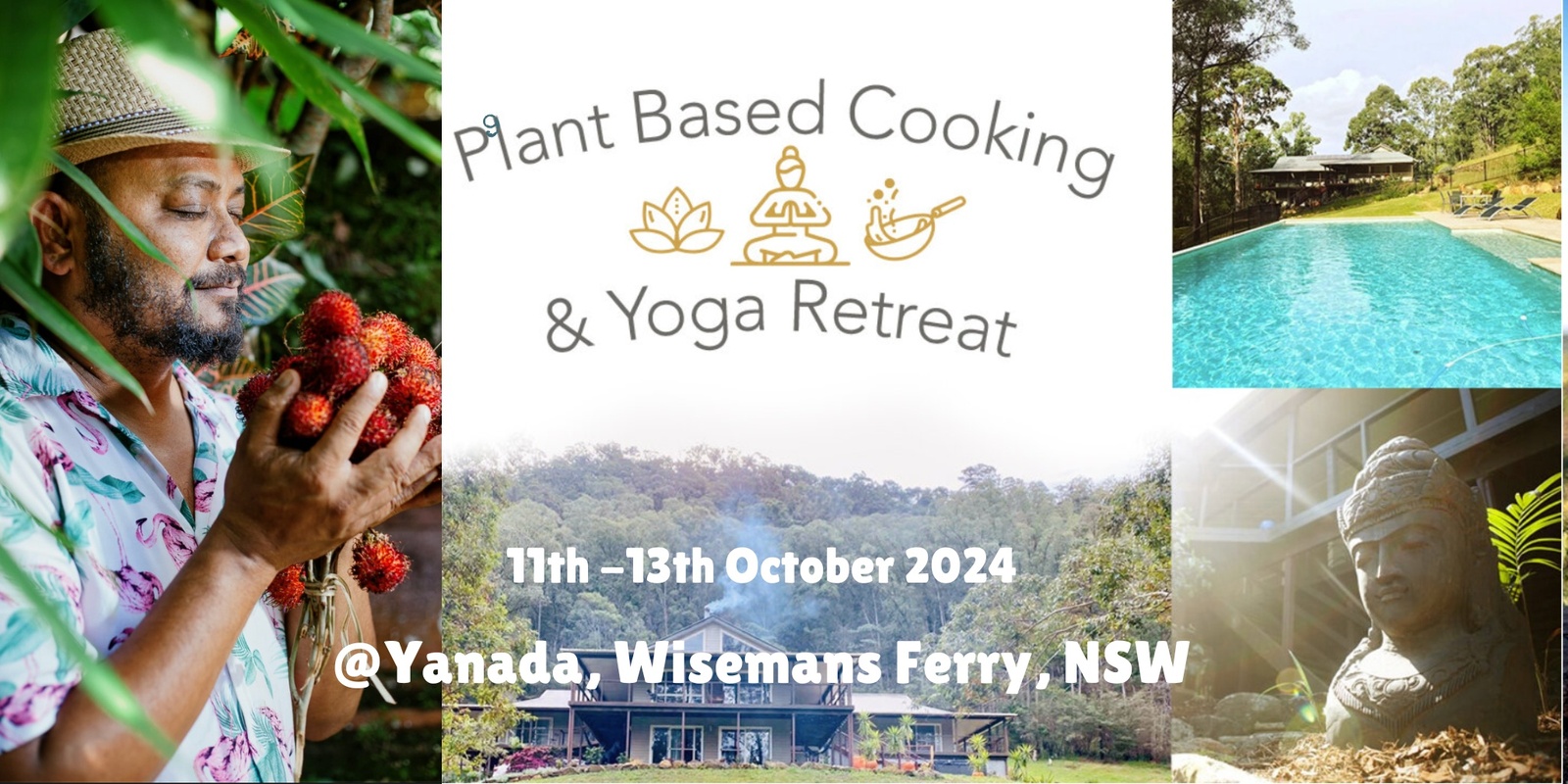 Banner image for Plant-Based Cooking & Yoga Retreat 11-13 Oct 2024