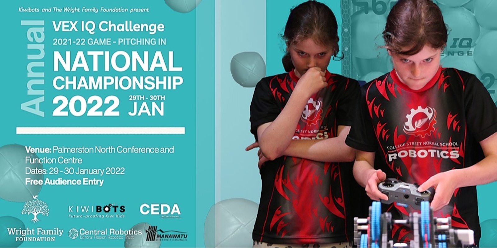 Banner image for Kiwibots VEX IQ Nationals 2021-22 - Pitching In