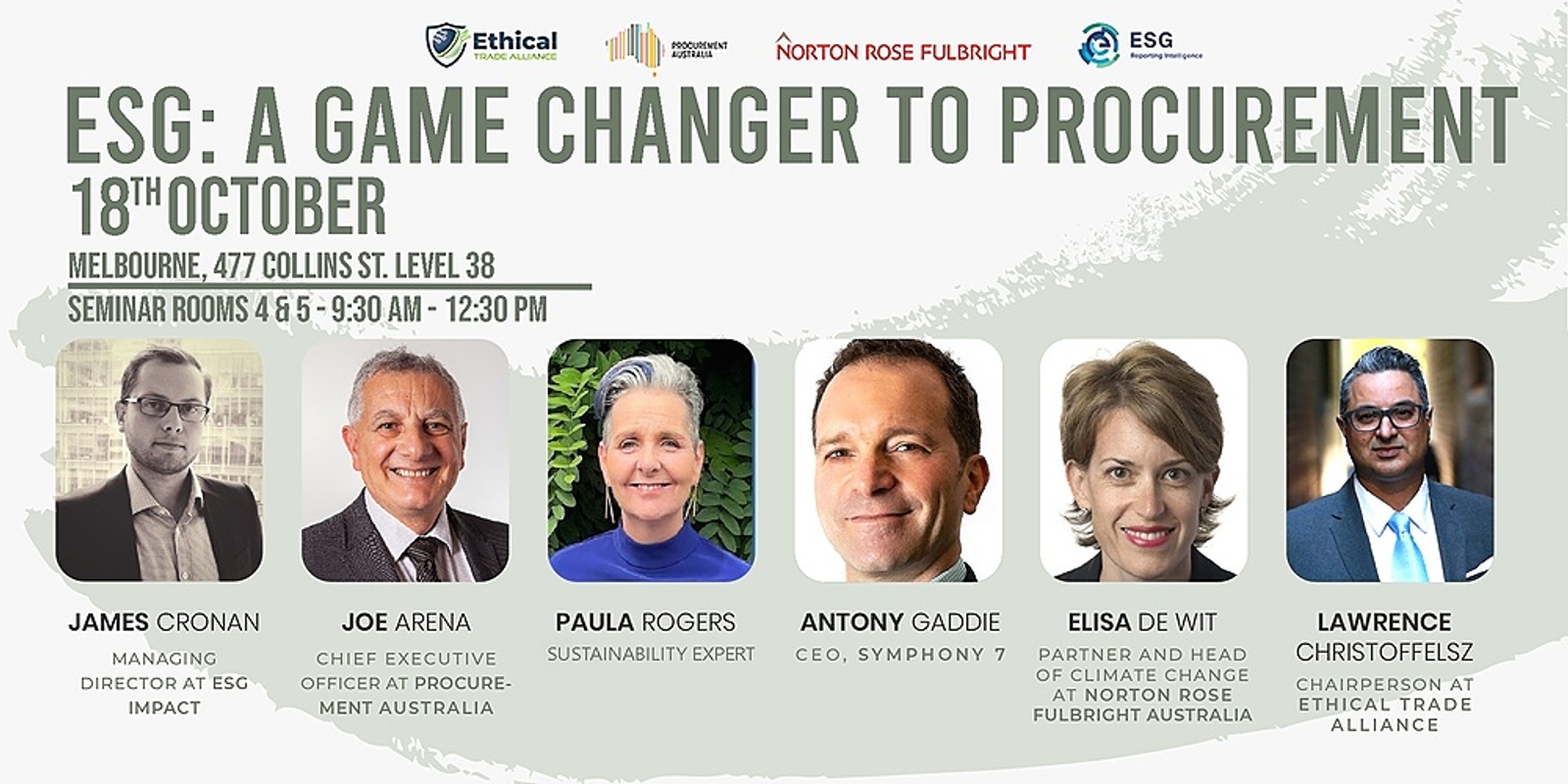 Banner image for ESG: A Game Changer in Procurement, Melbourne