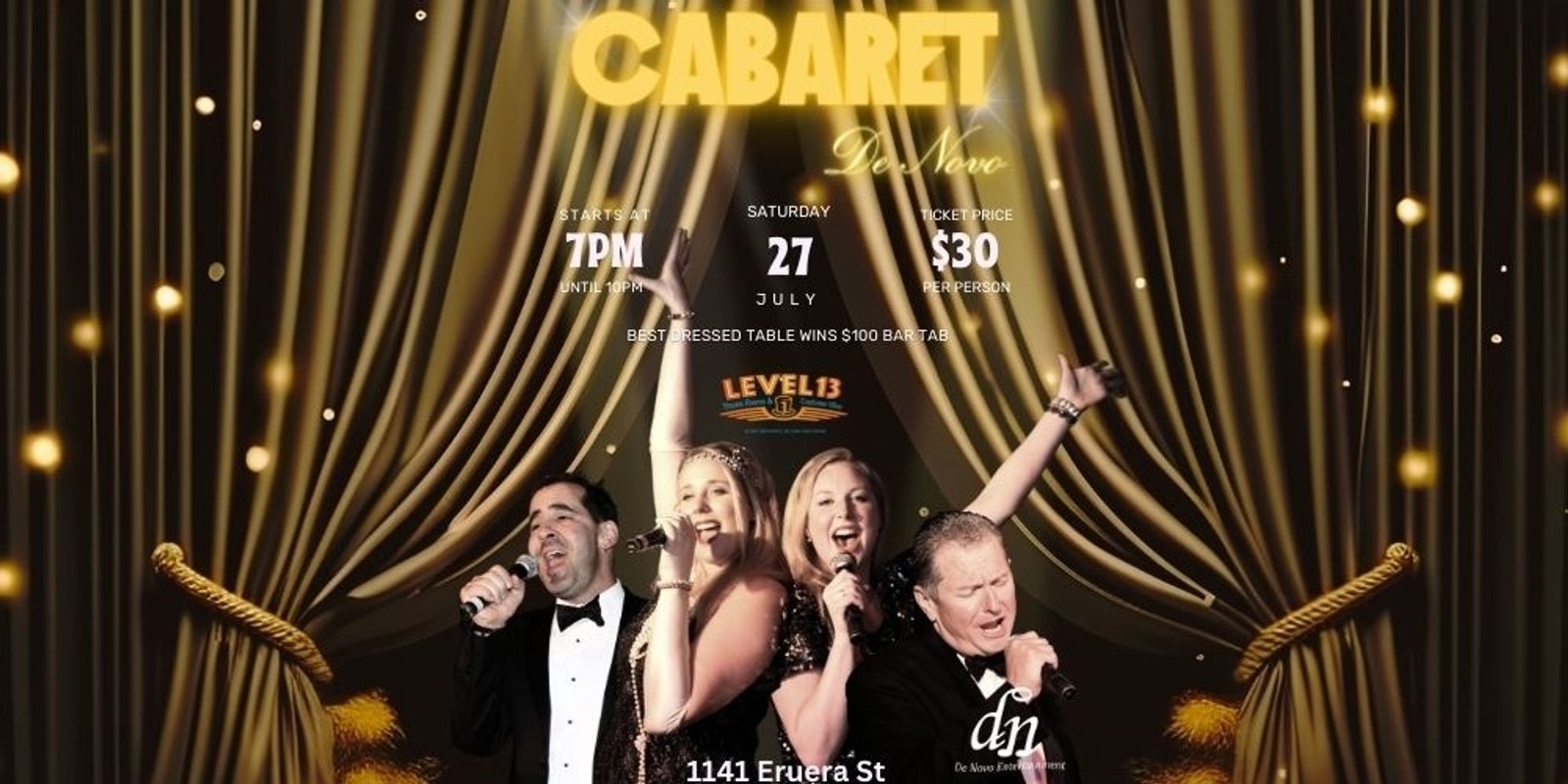 Banner image for Cabaret Show with De Novo Entertainment