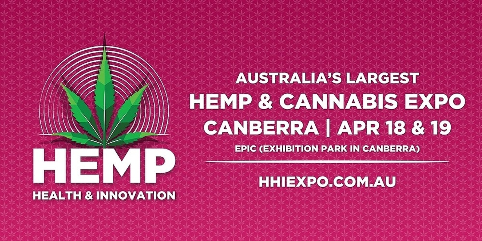 Banner image for HHI Expo -  Canberra 2020