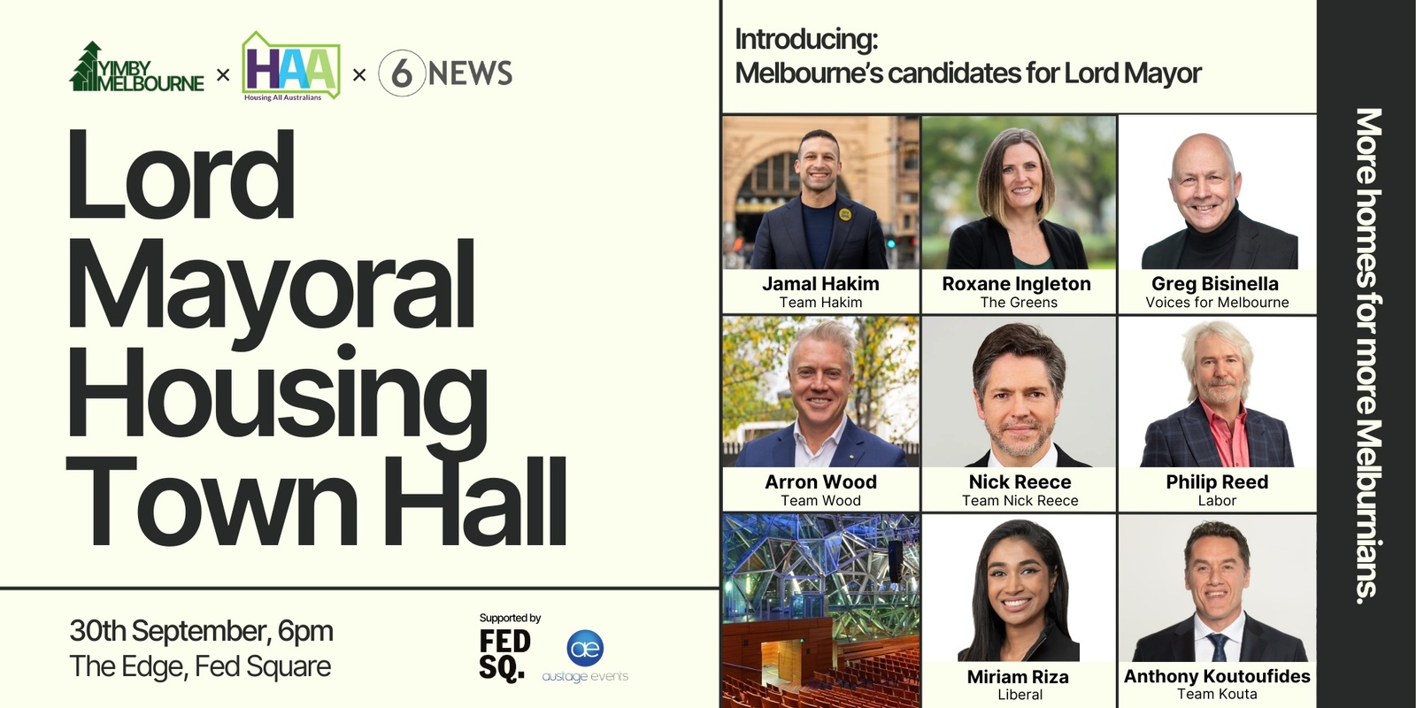 Banner image for City of Melbourne Lord Mayoral Housing Town Hall