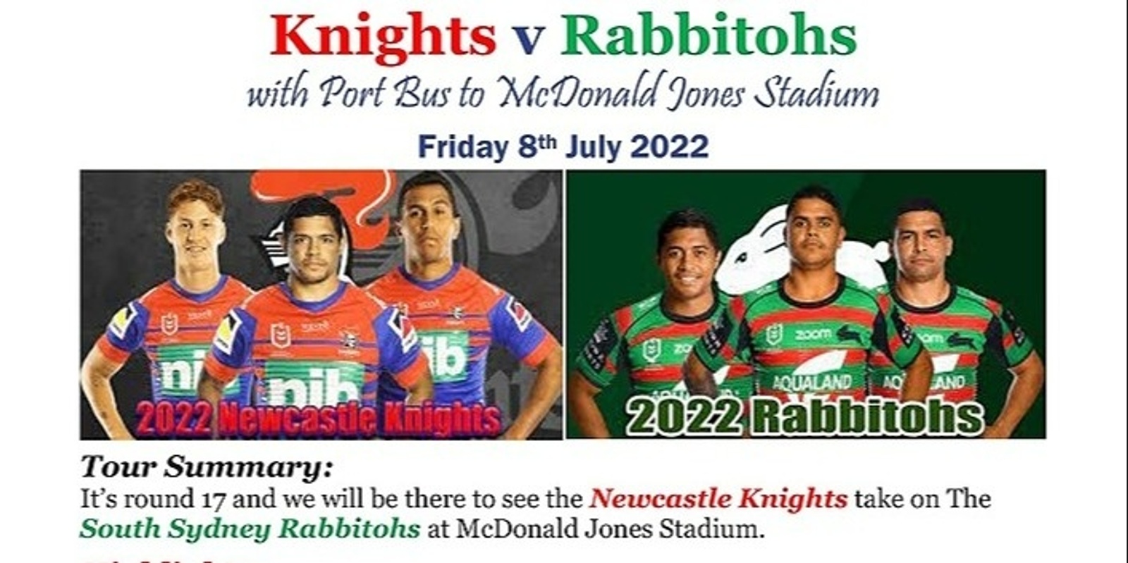 Banner image for Knights v Rabbitohs