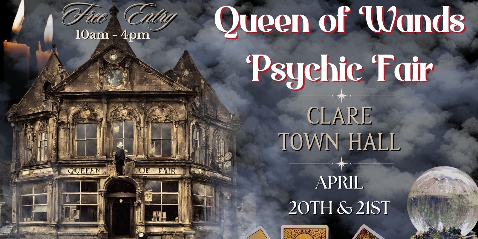 Banner image for Queen of Wands Psychic Fair - Clare Town Hall