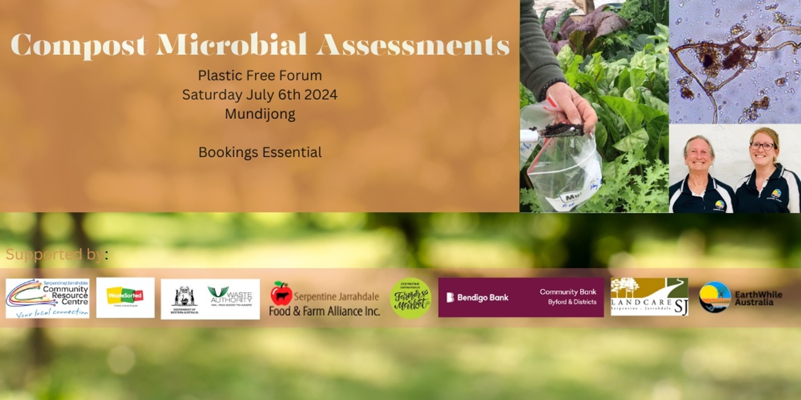 Banner image for 2024 Compost Microbial Assessments at the SJ Plastic Free Forum