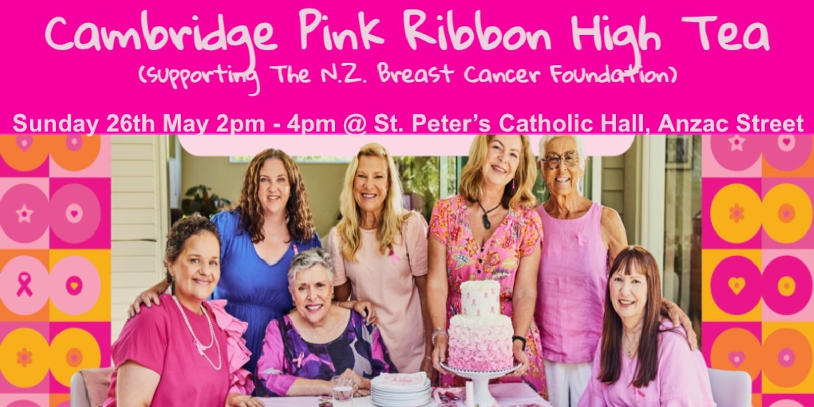 Banner image for Cambridge Pink Ribbon Afternoon Tea