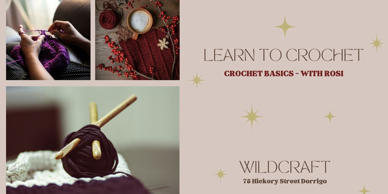Banner image for Crochet Basics 2 - With Rosi