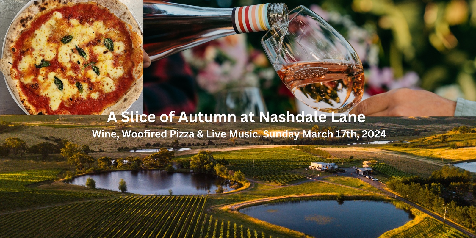 Banner image for A Slice of Autumn at Nashdale Lane: Wine, Pizza & Live Music