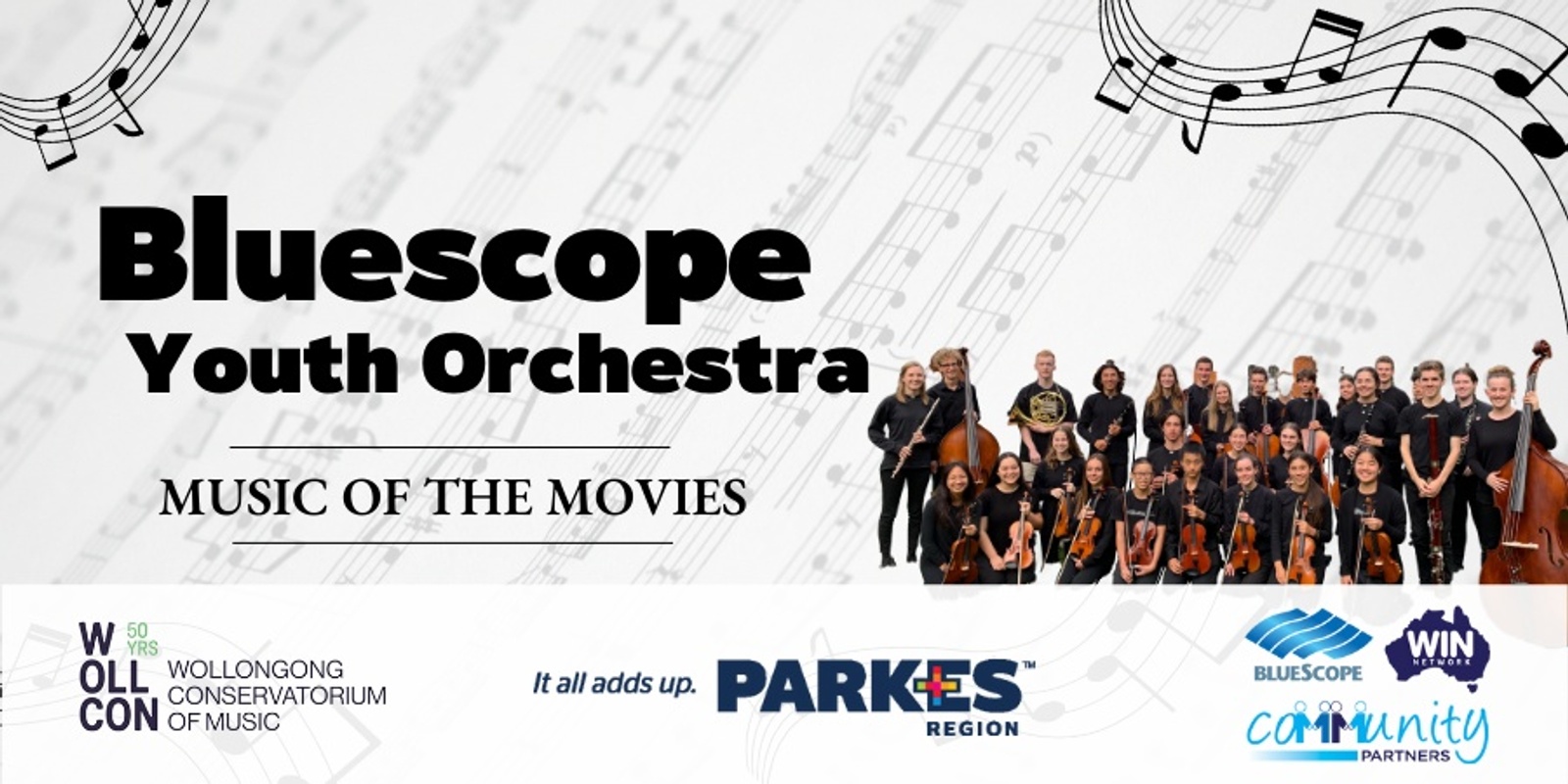 Banner image for Bluescope Youth Orchestra- Music from the Movies