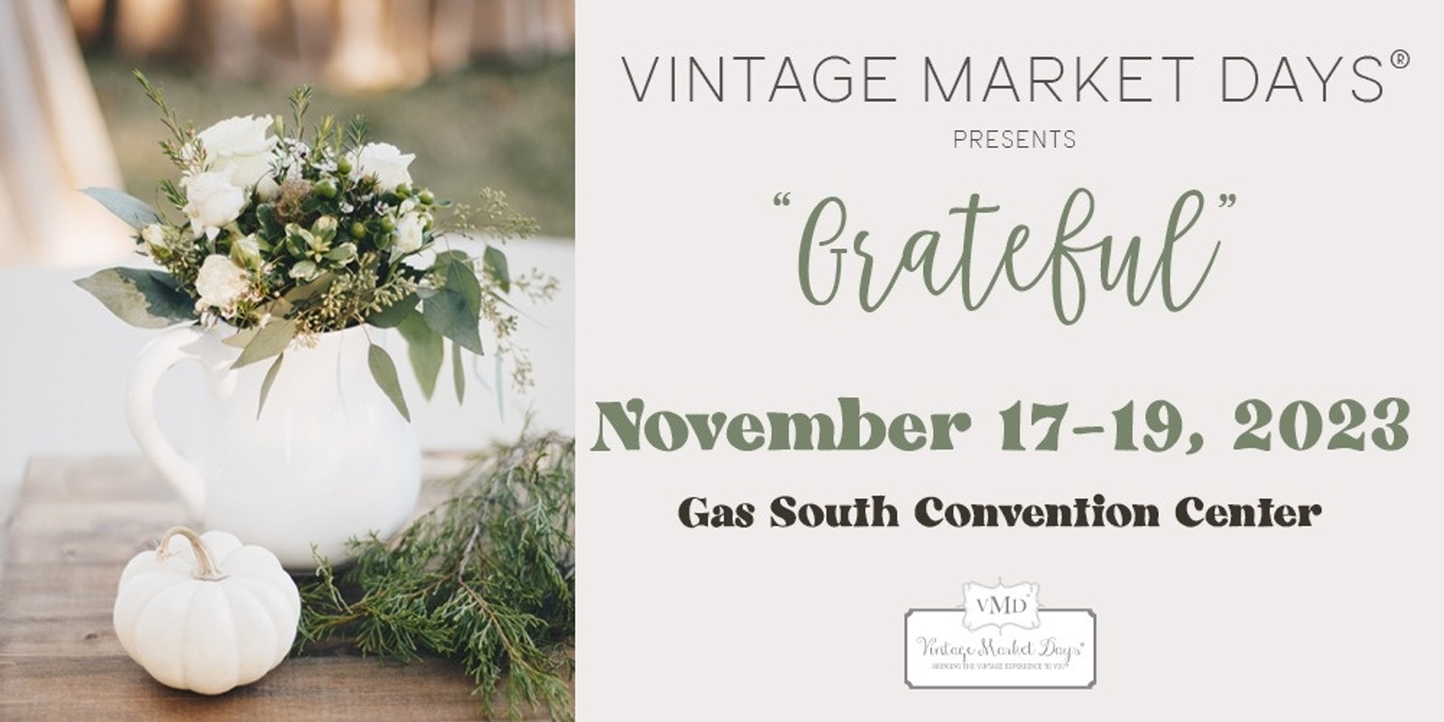 Banner image for Vintage Market Days® of Greater Atlanta presents "grateful"